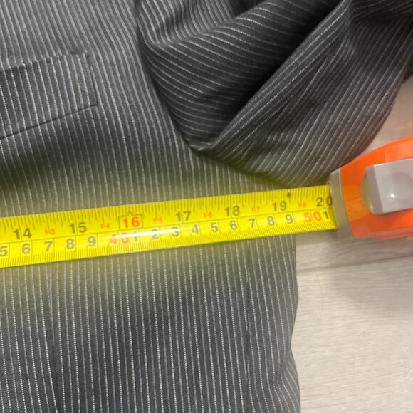 Sean John Suit Mens 36S 36 Short Black Pin Stripe 2pc Jacket Pants Suit - Picture 5 of 16